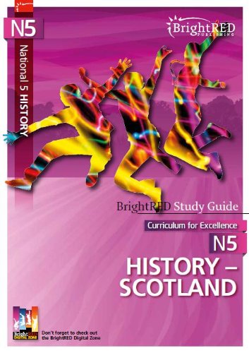 BrightRED study guide cover for National 5 History – Scotland.