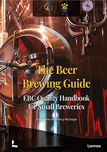 Book cover showing a metallic brewing tank with gauges, titled The Beer Brewing Guide.