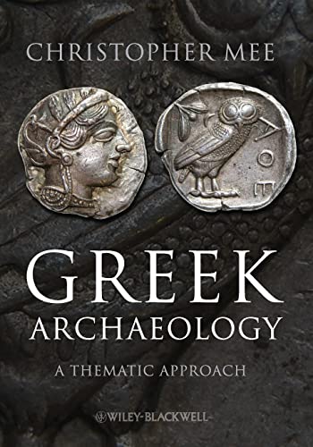 Book cover: "Greek Archaeology" with images of ancient Greek coins.