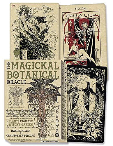 Oracle deck and guidebook featuring vintage botanical illustrations of plants.
