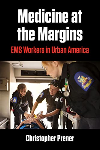 Book cover depicting EMS workers attending to a patient inside an ambulance.