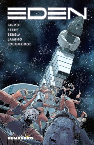 Sci-fi book cover: spaceship over a chaotic scene of people.