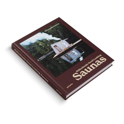 Book titled Ridiculously Good Looking Saunas with a photo of a sauna on the cover.
