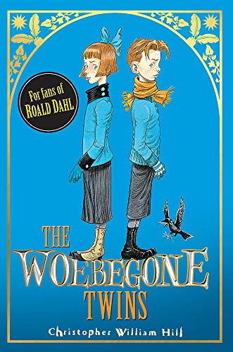 Book cover featuring illustrated twins standing back-to-back with a bird.
