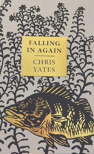 Book cover with gold lettering, a fish illustration, and floral patterns.