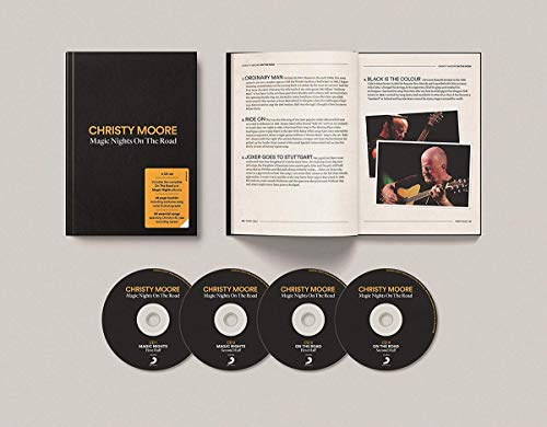 Christy Moore CD box set with booklet and four discs.