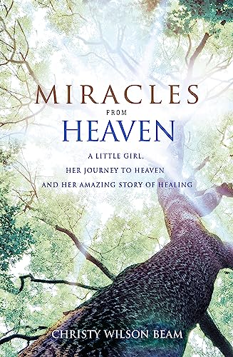 Book cover with a large tree and title "Miracles from Heaven.