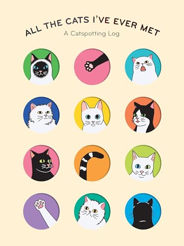 Book cover with illustrated cats in colorful circles.