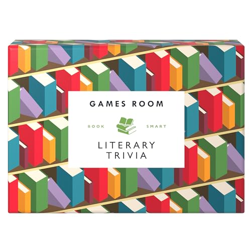 Box for "Literary Trivia" game, featuring colorful illustrated books.