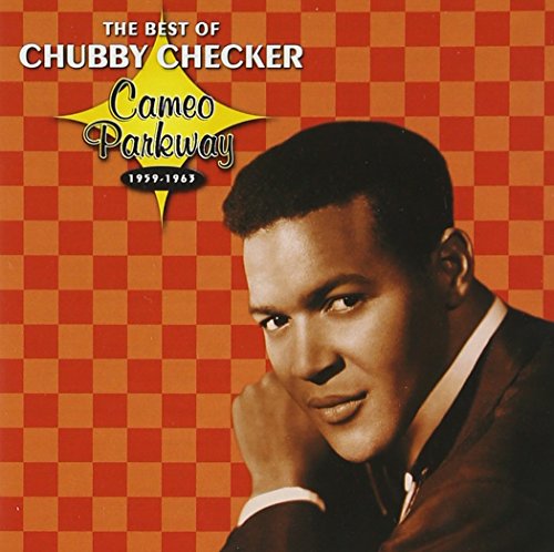 Chubby Checker portrait on a red and orange checkered CD cover.
