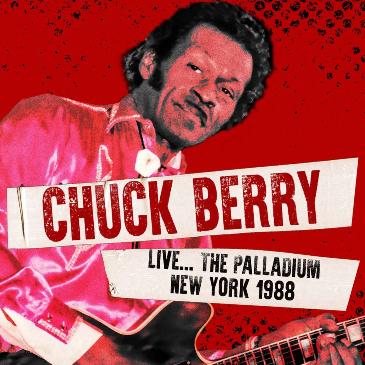 Chuck Berry album cover featuring a portrait of the musician with his guitar.