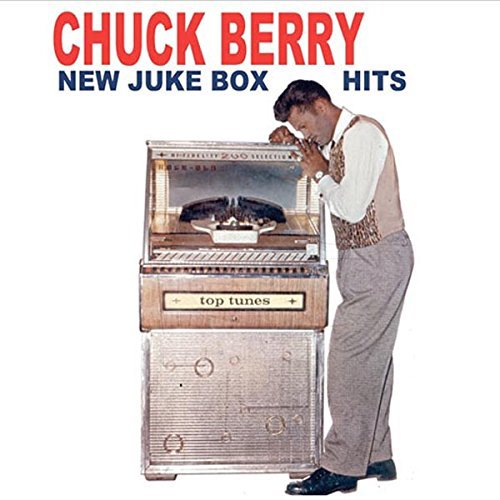 Chuck Berry album cover featuring a man and a vintage jukebox.