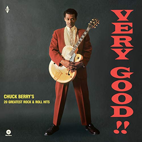 Chuck Berry album cover, "Very Good!", featuring a suited musician with a guitar.