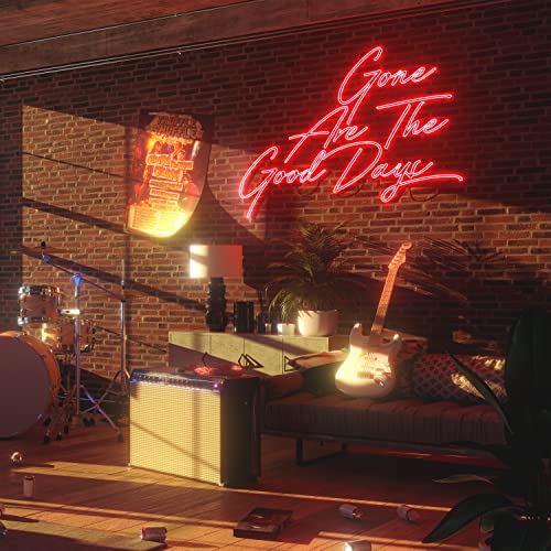 CD cover with neon sign, musical instruments, and warm lighting.