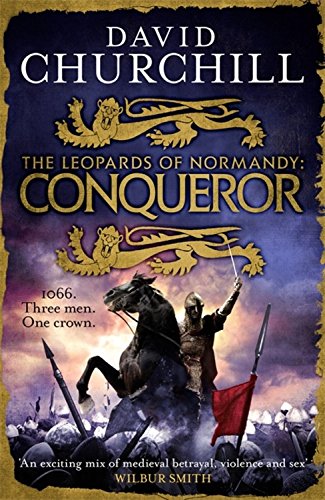 Book cover: knight on horseback before an army, stormy sky.