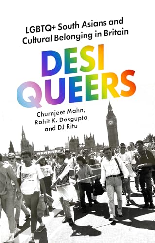 Book cover showing a black and white protest crowd with rainbow-colored title text.
