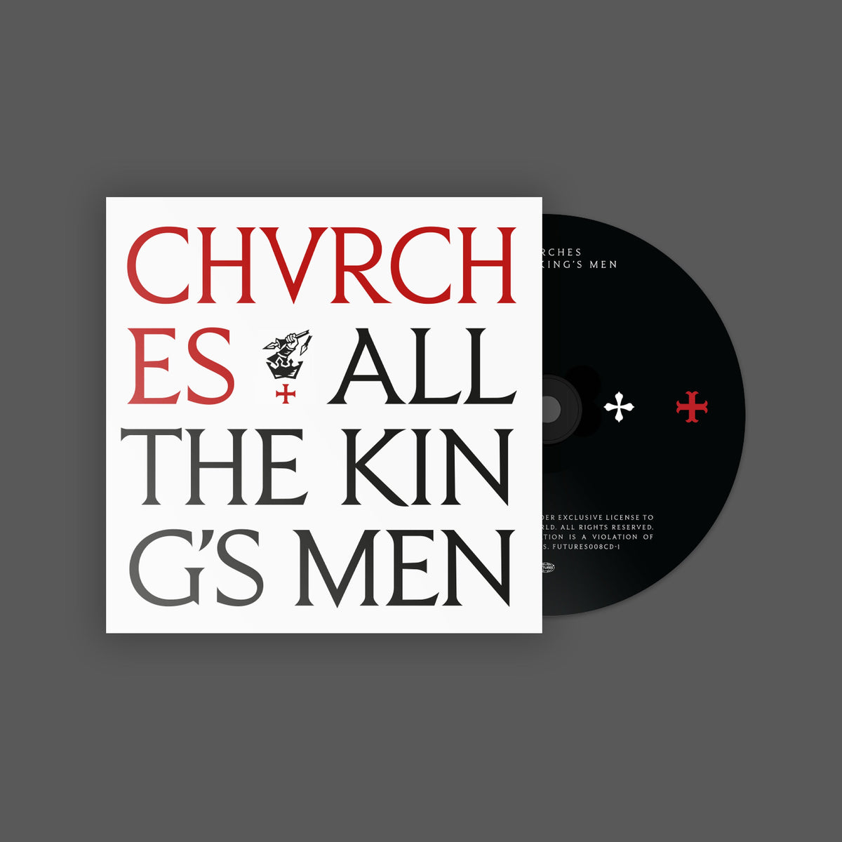 CHVRCHES album "All The Kings Men" CD with red and black design.