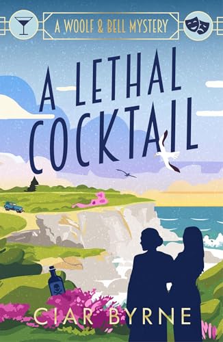 Book cover: coastal scene with two silhouetted women and a cocktail glass.