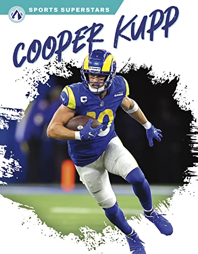 Cooper Kupp in Los Angeles Rams uniform running with a football.