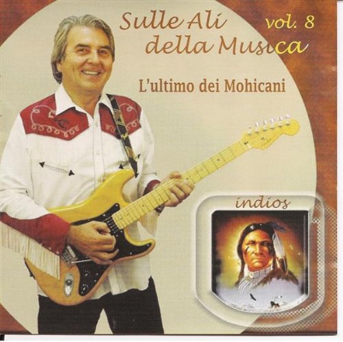 CD cover: man with guitar and portrait of a Native American.