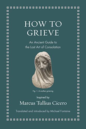 Book cover with a veiled sculpture and title “How to Grieve.”