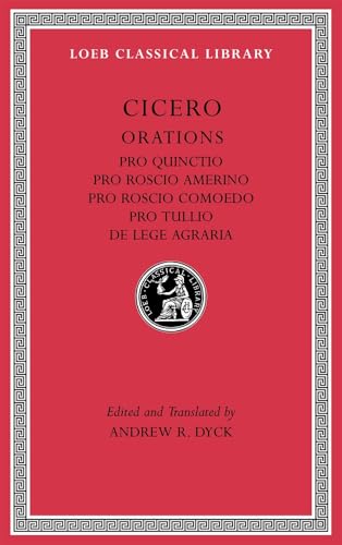 Red book cover with gold lettering: Cicero’s Orations, Loeb Classical Library.