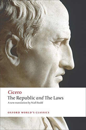 Book cover featuring a marble bust of Cicero and red text title.