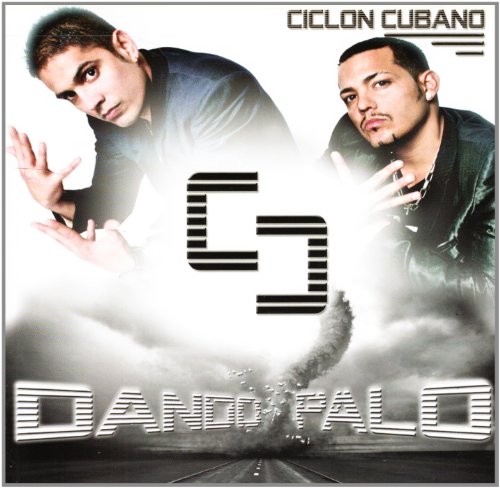 CD cover for Ciclon Cubano’s “Dando Palo” featuring two men and graphic elements.