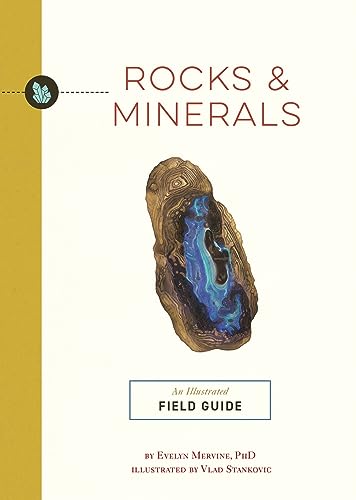 Book cover featuring an illustration of a geode, titled “Rocks & Minerals.”