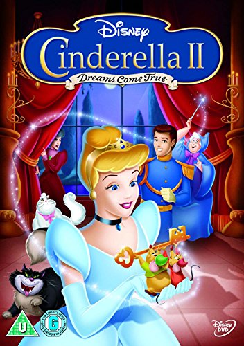 Cinderella II DVD cover featuring Cinderella, Prince Charming, and animal friends.