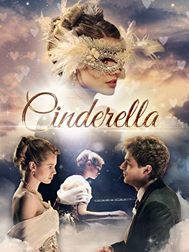 DVD cover featuring a woman in a masquerade mask, a couple, and the title Cinderella.