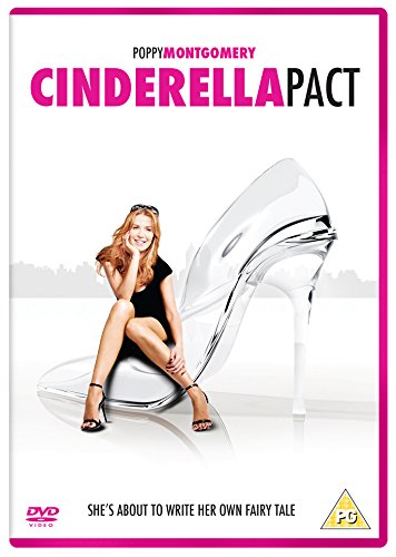 DVD cover for Cinderella Pact featuring actress Poppy Montgomery sitting on a giant glass slipper.