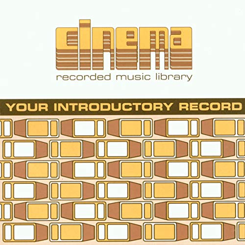 CD cover for "Cinema - Your Introductory Record" with retro orange design.