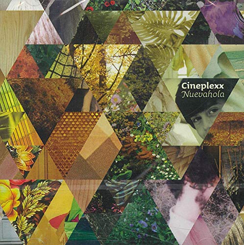 CD cover with a collage of triangular images and text: Cineplexx - Nuevahola.
