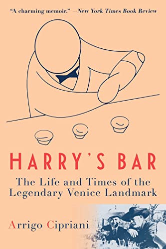 Book cover: illustrated face, text “Harry’s Bar,” and small photo of men.