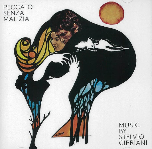 CD cover: abstract illustration of embracing figures and landscape.