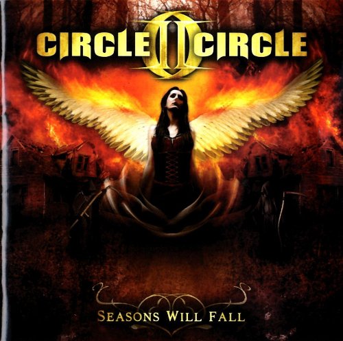 CD cover: winged figure amidst flames and burning buildings.