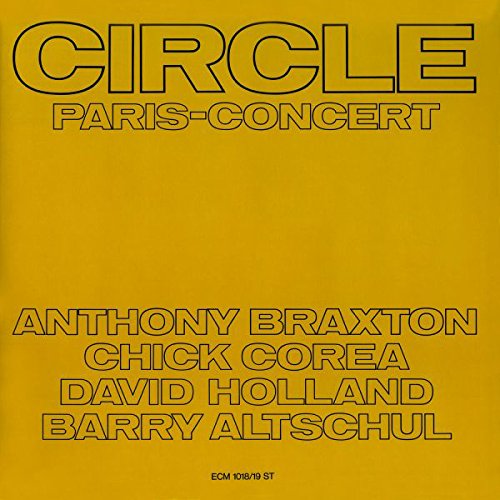 Yellow album cover with black text listing the musicians and "Circle Paris Concert".