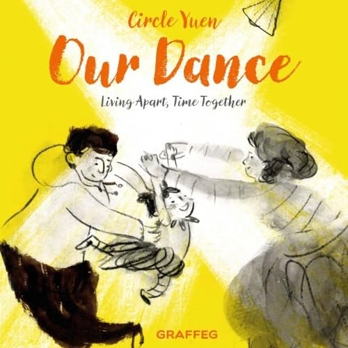 Book cover: sketched figures reaching, dancing, with yellow and white background.