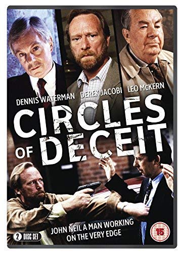 DVD cover featuring three men in suits and the title "Circles of Deceit."
