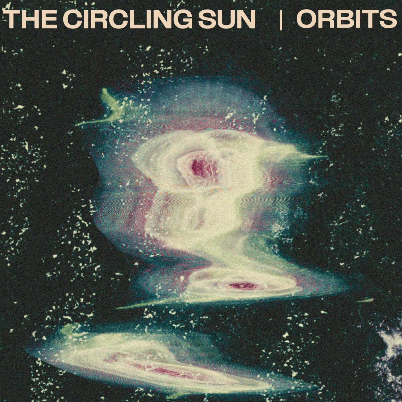 Album cover for "Orbits" by The Circling Sun, featuring a nebula image.