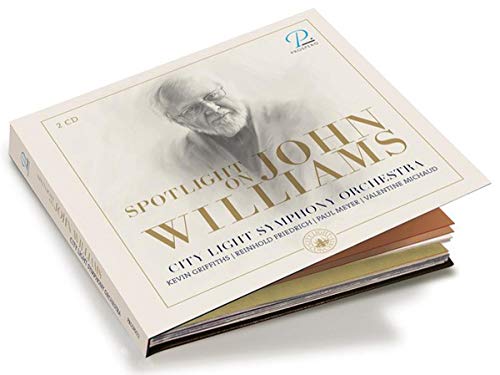 CD cover featuring a sketch of John Williams with gold and black text.