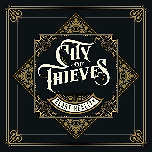 Vinyl record cover: ornate gold frame with “City Of Thieves” text.