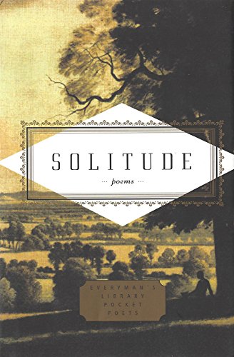 Pocket poetry book "Solitude" with a landscape painting on the cover.