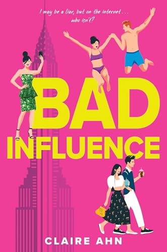 Book cover with illustrated people and large yellow text "BAD INFLUENCE".