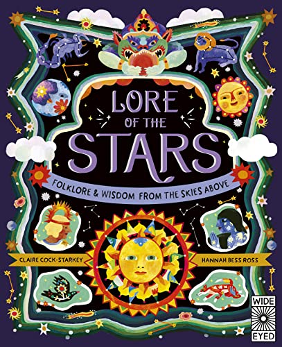 Book cover with colorful celestial imagery and the title "Lore of the Stars".