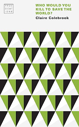 Book cover with geometric green and black triangles, title, and author name.
