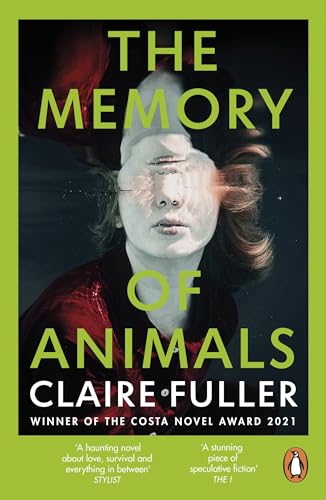 Book cover featuring a person partially submerged underwater with distorted facial features.