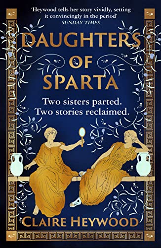 Book cover: "Daughters of Sparta" with two women in classical robes.