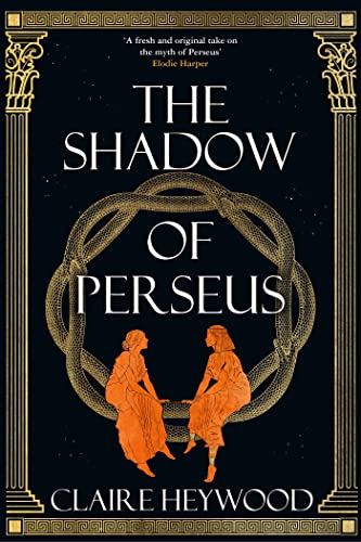 Book cover: dark background, golden snakes, and two figures in robes.